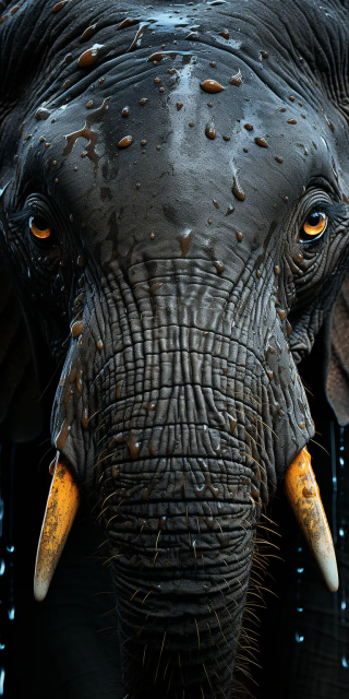 大象细节微距镜头