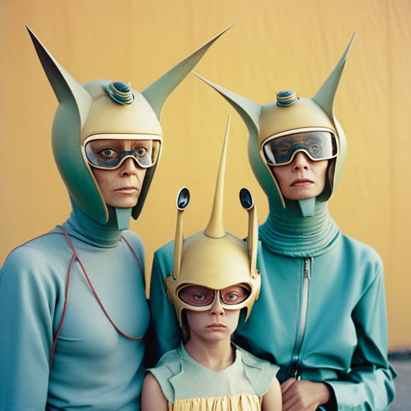 20世纪70年代的外星家庭肖像