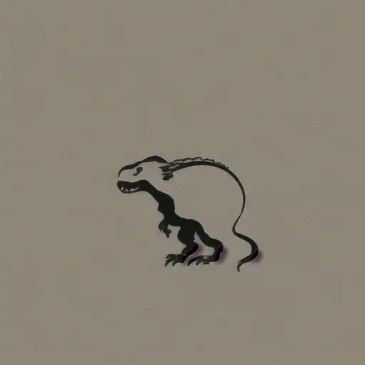 简约的恐龙徽标