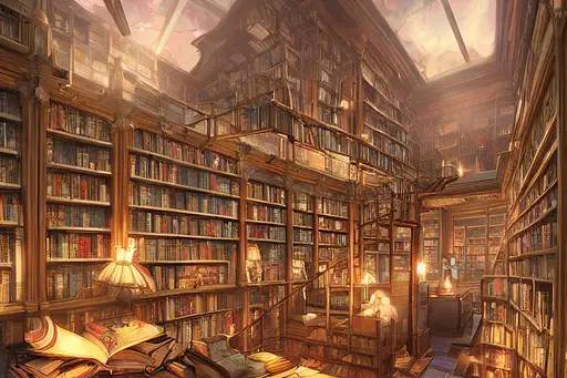 室内魔法图书馆