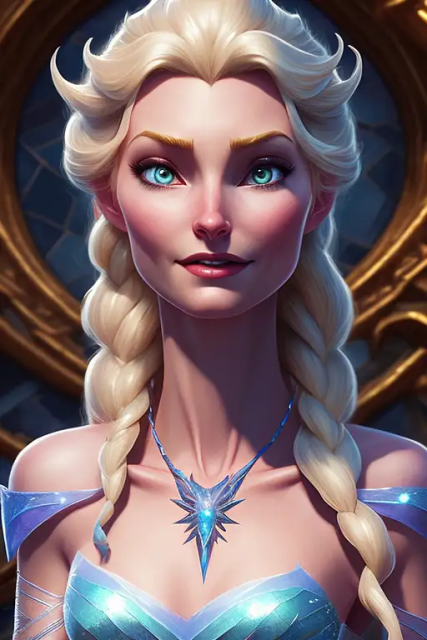 Elsa公主数字绘画