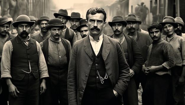 1910 年墨西哥革命 黑白社论摄影